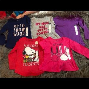 Girls long sleeve tops